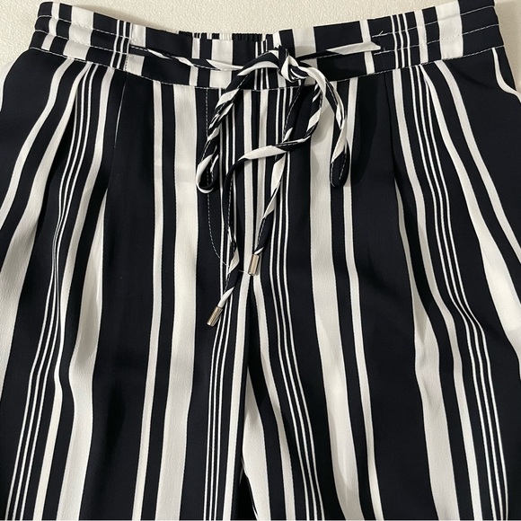 ZARA BASIC Striped Drawstring Pants - Picture 2 of 10